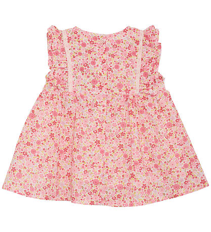 Minymo Jurk - Roze Dogwood m. Bloemen