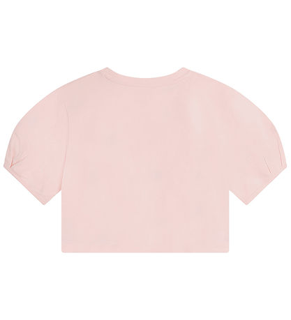 Kenzo T-shirt - Beskuren - Beslöjad Rosa m. Blomma Kenzo T-shirt - Beskuren - Beslöjad Rosa m. Blomma