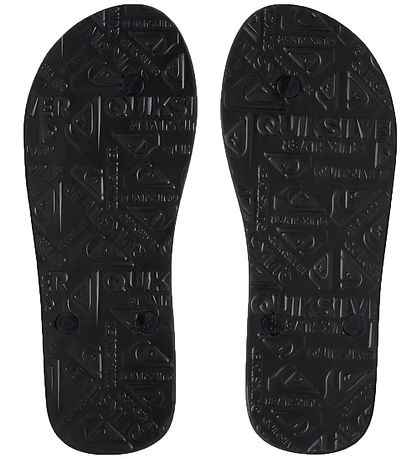 Quiksilver Flip Flops - Java Wordmark - Black/White