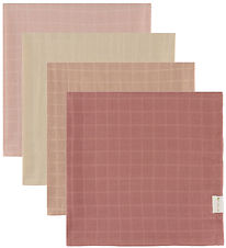 Fabelab Muslin Cloths - 4-Pack - 60x60 cm - Dusty Rose Mix Fabelab Muslin Cloths - 4-Pack - 60x60 cm - Dusty Rose Mix