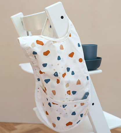 Fabelab Bib - Long - Natural/Terazzo