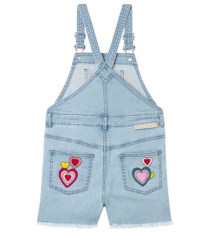 Stella McCartney Kids Overalls - Denim - Light Blue w. Patches Stella McCartney Kids Overalls - Denim - Light Blue w. Patches