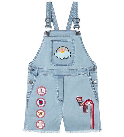 Stella McCartney Kids Overalls - Denim - Light Blue w. Patches Stella McCartney Kids Overalls - Denim - Light Blue w. Patches