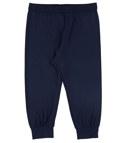 Joha Pyjamas - Bambu - Off White/Marinblå m. Cykel