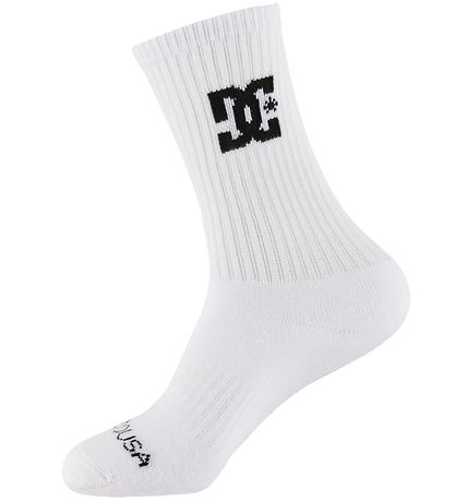 DC Socks - Crew 3-Pack - Black/White/Grey DC Socks - Crew 3-Pack - Black/White/Grey