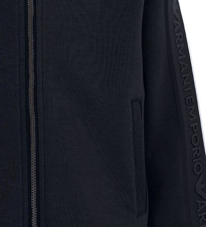 Emporio Armani Cardigan - Navy w. Logo Stripe