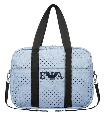Emporio Armani 기저귀 가방 - 하늘색/네이비 포함 로고