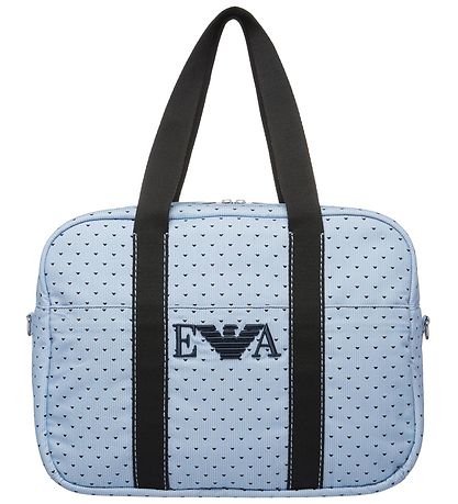 Emporio Armani 기저귀 가방 - 하늘색/네이비 포함 로고