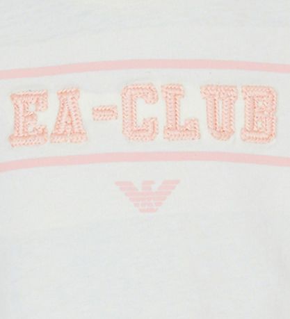 Emporio Armani T-shirt - White w. Pink