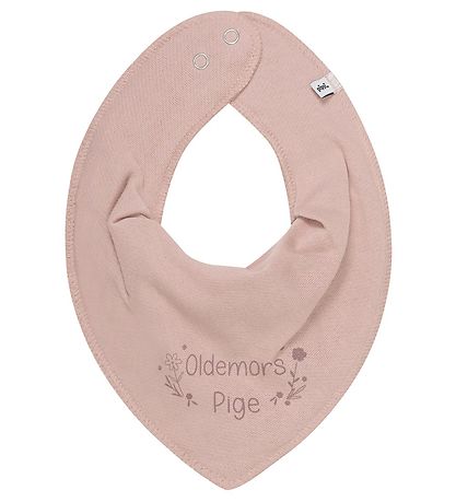 Pippi Teething Bib - Pointy - Misty Rose w. Great-grandmother Gi
