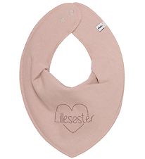 Bavoir Bandana Pippi - Pointu - Misty Rose av. Petite soeur Bavoir Bandana Pippi - Pointu - Misty Rose av. Petite soeur