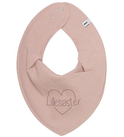 Bavoir Bandana Pippi - Pointu - Misty Rose av. Petite soeur Bavoir Bandana Pippi - Pointu - Misty Rose av. Petite soeur