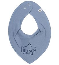 Bavoir Bandana Pippi - Pointu - Dark Blue av. Petit frère Bavoir Bandana Pippi - Pointu - Dark Blue av. Petit frère