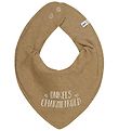 Pippi Teething Bib - Pointy - Toasted Coconut w. Uncle's Charm T Pippi Teething Bib - Pointy - Toasted Coconut w. Uncle's Charm T