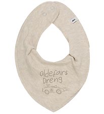 Pippi Teething Bib - Pointy - Sandshall w. Grandfather's Boy Pippi Teething Bib - Pointy - Sandshall w. Grandfather's Boy