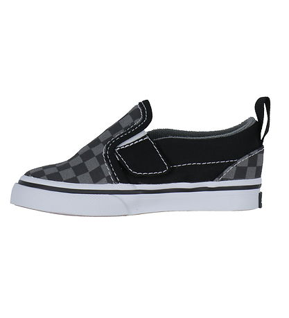 Vans Shoes - Slip-on V Checkerboard - Black/Grey