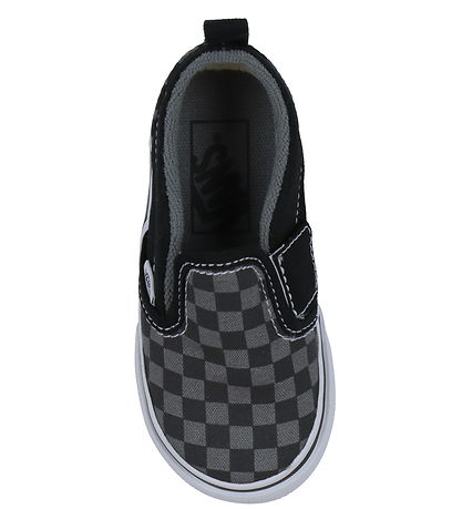 Vans Shoes - Slip-on V Checkerboard - Black/Grey