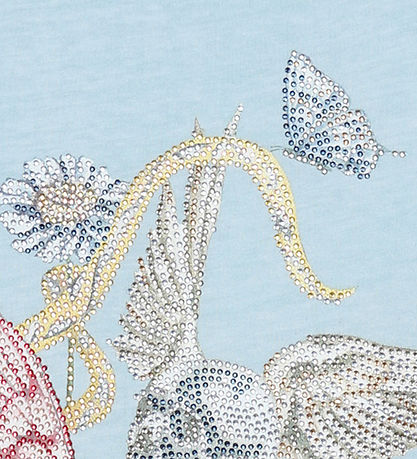 Zadig & Voltaire T-shirt - Angel - Light Blue w. Flowers/Similis Zadig & Voltaire T-shirt - Angel - Light Blue w. Flowers/Similis