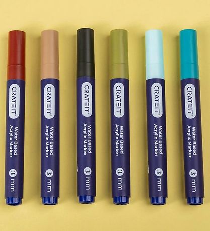 Marqueurs Magiques Crateit - 3 mm - 6 pces - Nature Marqueurs Magiques Crateit - 3 mm - 6 pces - Nature