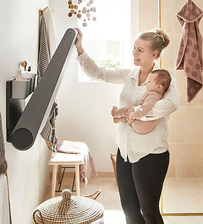 Leander Wally Changing Table - Wall-mounted - 56x80 cm - Dusty G Leander Wally Changing Table - Wall-mounted - 56x80 cm - Dusty G