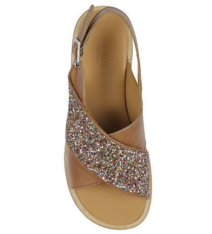 Angulus Sandals - Tan/Multi Glitter