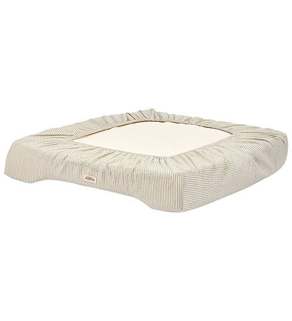 MarMar Changing Pad Cover - Blue Stone Stripe