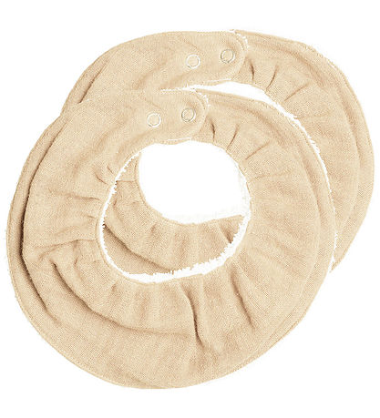 Fabelab Slabbetjes - Ruffle - 2-pack - Wheat