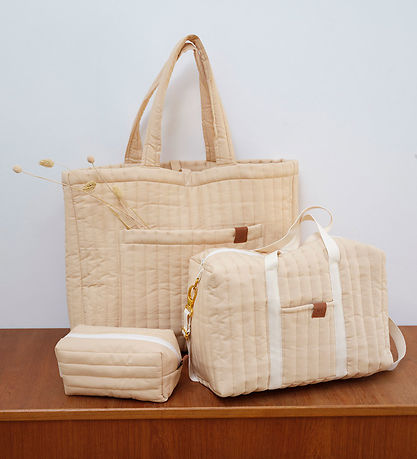 Fabelab Toiletry Bag - Quilted - Wheat