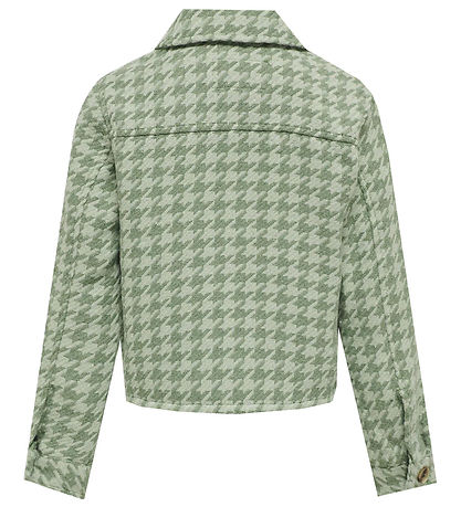 Kids Only Jacket - KogKimmie - Hedge Green Checks Frosty Green Kids Only Jacket - KogKimmie - Hedge Green Checks Frosty Green