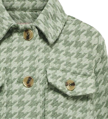 Kids Only Jacket - KogKimmie - Hedge Green Checks Frosty Green