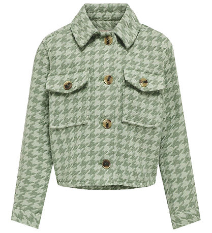 Kids Only Jacket - KogKimmie - Hedge Green Checks Frosty Green Kids Only Jacket - KogKimmie - Hedge Green Checks Frosty Green