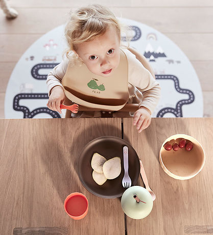 OYOY Bibs - Silicone - 2 pcs - Yummy+ - Minty/Camel