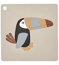 OYOY Placemat - Silicone - Toucan - Clay OYOY Placemat - Silicone - Toucan - Clay