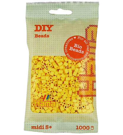 Hama Bio Midi Beads - 1000 pcs - 103 Light Yellow