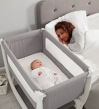 Shnuggle Crib - Air - Bedside Crib - 95x56 cm - Dove Grey Shnuggle Crib - Air - Bedside Crib - 95x56 cm - Dove Grey