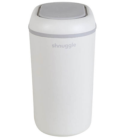 Shnuggle Diaper bin - Eco Touch - White/Grey Shnuggle Diaper bin - Eco Touch - White/Grey