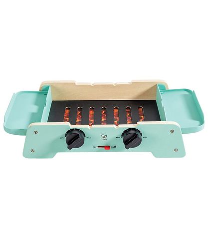 Hape Play Food w. Sound/Light - Wood - Sizzling Griddle & Grill 