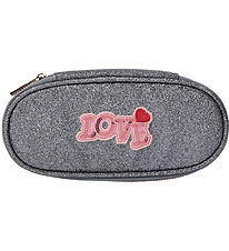 Sofie Schnoor Pencil Case - Silver w. Love Sofie Schnoor Pencil Case - Silver w. Love