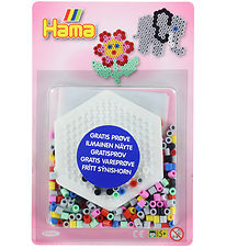 Cadeau - Hama Midi Perles - Fleur/Éléphant