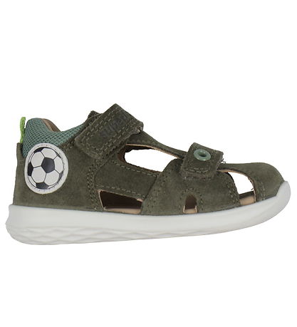 Superfit Sandals - Bumblebee - Army Green w. Football Superfit Sandals - Bumblebee - Army Green w. Football