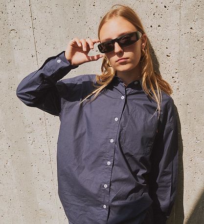 Chemise Designers Remix - Séréna Oversized - Marine Chemise Designers Remix - Séréna Oversized - Marine