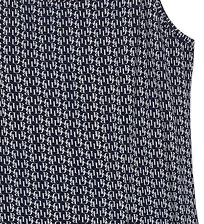 Designers Remix Dress - Bamboo - Jenna - Navy/Logo Print