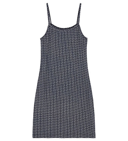 Designers Remix Dress - Bamboo - Jenna - Navy/Logo Print