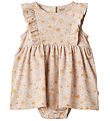 Wheat Bodysuit w. Skirt Sleeveless - Vianna - Coneflowers Wheat Bodysuit w. Skirt Sleeveless - Vianna - Coneflowers