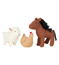 Fabelab Knuffels - 3-pack - Pocket Friend - Farm Animals Fabelab Knuffels - 3-pack - Pocket Friend - Farm Animals