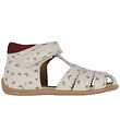 Pom Pom Sandals - Starters Scallop Velcro - Ladybird Pom Pom Sandals - Starters Scallop Velcro - Ladybird
