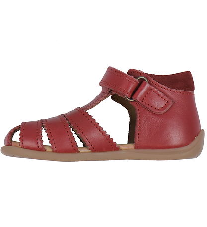 Pom Pom Sandalen - Vorspeisen Scallop Klettband - Dusty Ed Pom Pom Sandalen - Vorspeisen Scallop Klettband - Dusty Ed