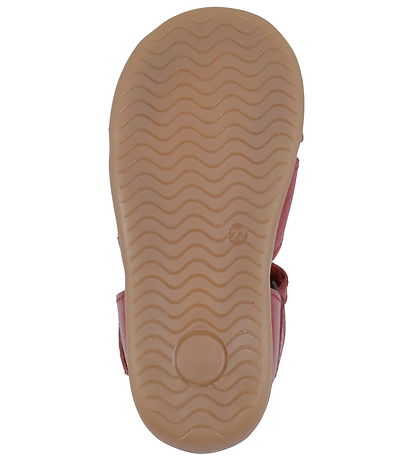 Pom Pom Sandalen - Vorspeisen Scallop Klettband - Dusty Ed Pom Pom Sandalen - Vorspeisen Scallop Klettband - Dusty Ed
