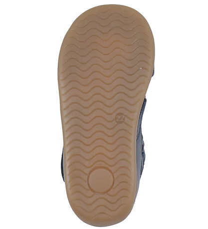 Pom Pom Sandals - Starters Two Velcro - Navy