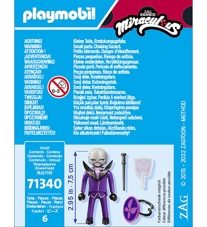 Playmobil Miraculous - Hawk Moth - 71340 - 6 Parts